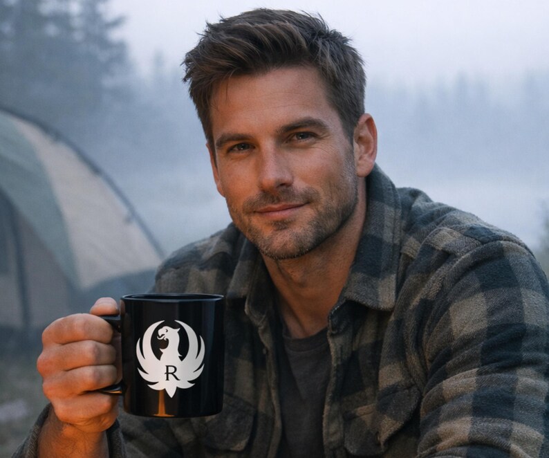 Coffee Mug Ruger Logo Mug for Hunters, Campers & Gun Enthusiasts image 5