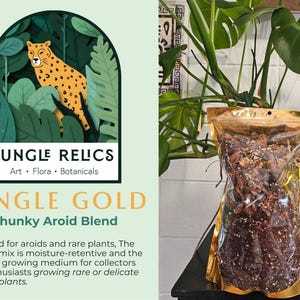 Jungle Gold Chunky Aroid Mix Soil-Less Blend for Aroids, Monsteras & Philodendrons