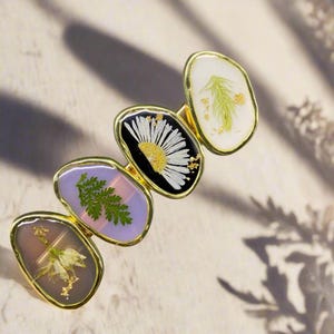 Floral Meadow Pressed Flower Hair Clip