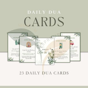 Tarjetas diarias de Dua para niños