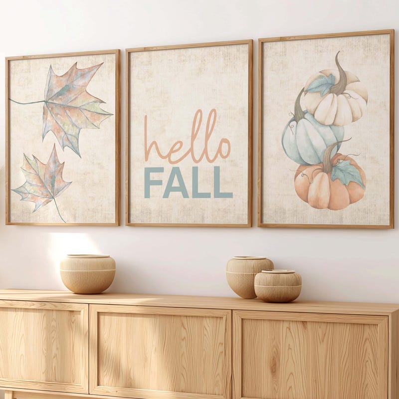 Teal Fall Decor - Etsy