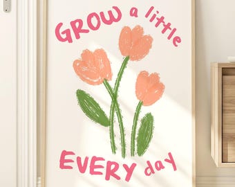 Arte mural motivacional: Póster inspirador para la decoración del aula (Descarga digital)