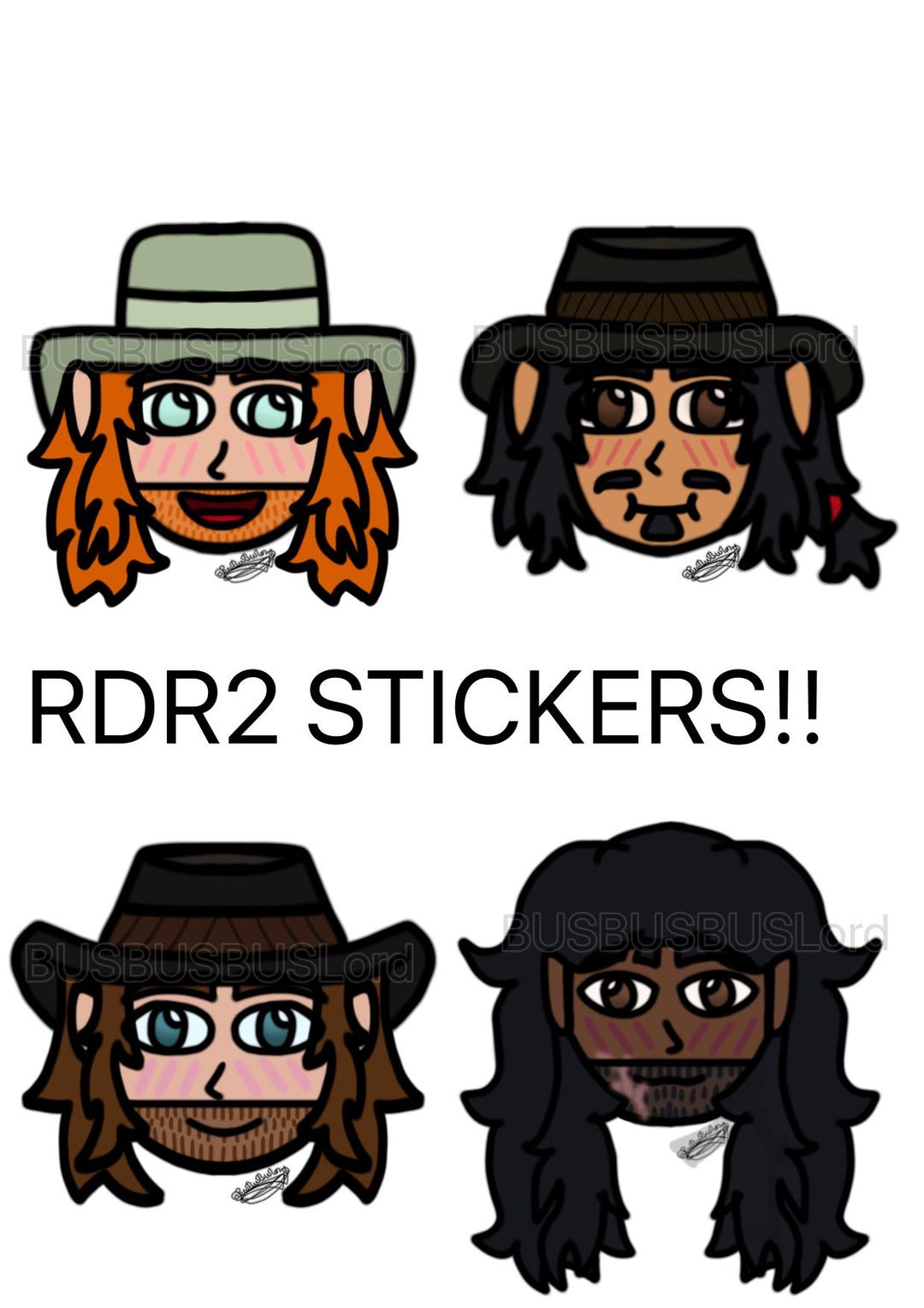 Rdr2 Stickers!! Arthur Morgan, Sean, Javier…more to Come! (cowboy Video ...
