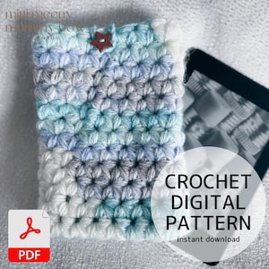 Crochet Kindle Sleeve Pattern Crochet Pattern Crochet Book Sleeve Crochet Meadow Kindle/Book Sleeve Crochet Kindle Cover Crochet Book Cover