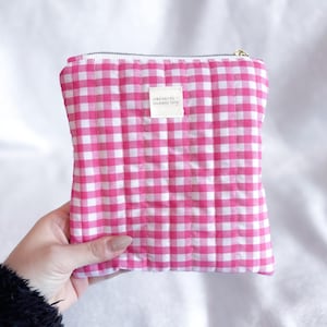 Pink Quilted Kindle Sleeve Book Sleeve Kindle Paperwhite Sleeve Cute iPad mini Pouch Kindle Scribe Sleeve Kobo Retro Kindle Sleeve