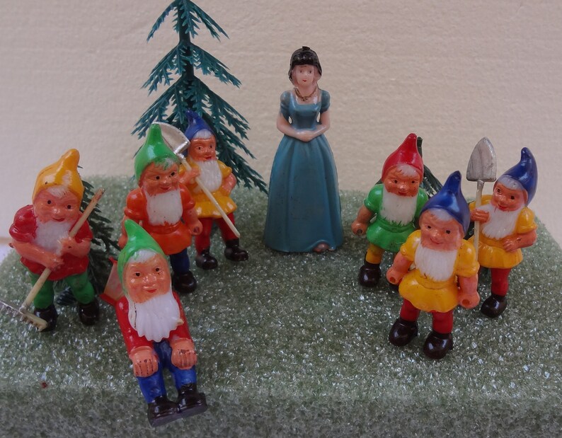 Figurines Blanche Neige Et Les 7 Nains Cake Topper Deco Gateau Comicfiguren