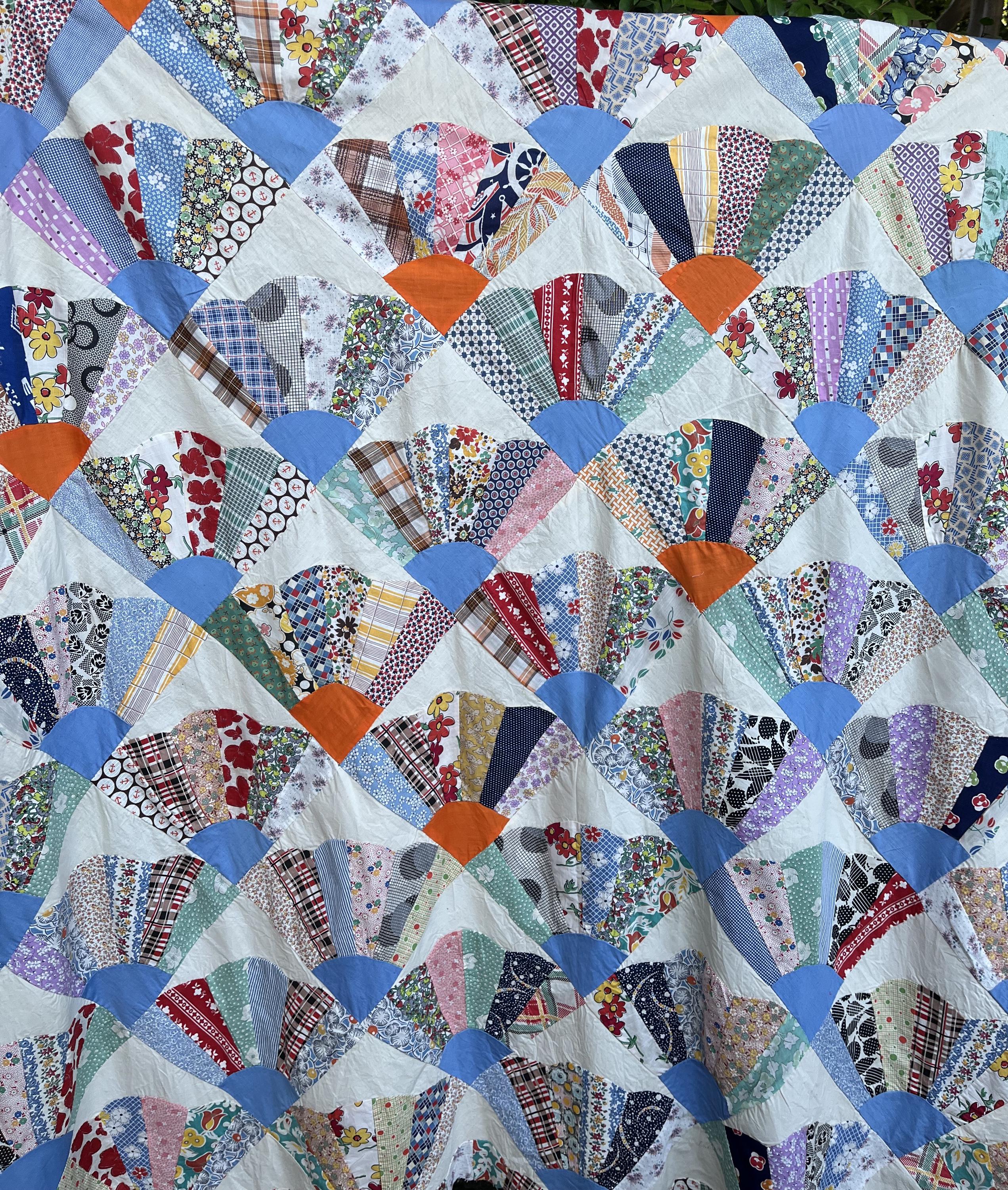 Vintage 1930 1940 Quilt Top - Etsy
