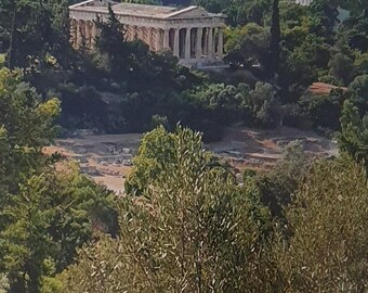 Framed Photograph of Ancient Greek Temple