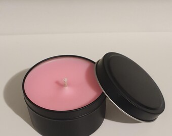 Pink Sugar Soy Candle: Eco-Friendly,  Gift Box With Ribbon, Light Fragrance, Handmade in Australia.