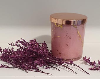 Pink Sugar Soy Candle: Eco-Friendly,  Gift Box With Ribbon, Light Fragrance, Handmade in Australia.