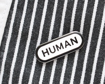 HUMAN Enamel Pin l Stocking Stuffer Human Rights Reminder