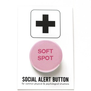 SOFT SPOT Pinback Button - Etsy