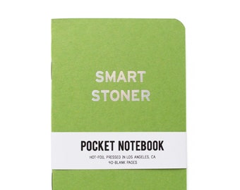 SMART STONER - Taccuino tascabile con stampa a caldo, regalo di Natale