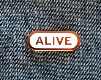 ALIVE Copper Enamel Lapel Pin