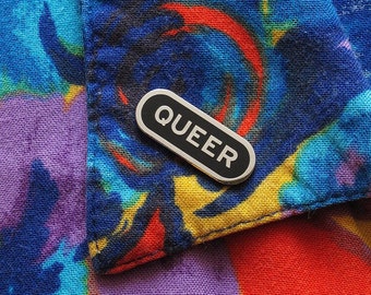 QUEER Enamel Pin gay gift