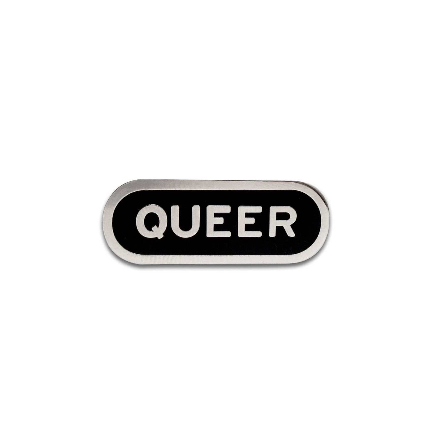 QUEER Enamel Lapel Pin gay stocking stuffer