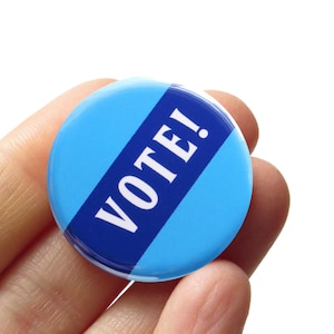 VOTE Pin 1.25&quot; Pinback Button Political Gift Voting Advocate