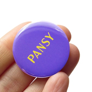 PANSY Button Queer Gay 1,25" - wypełniacz pończochy