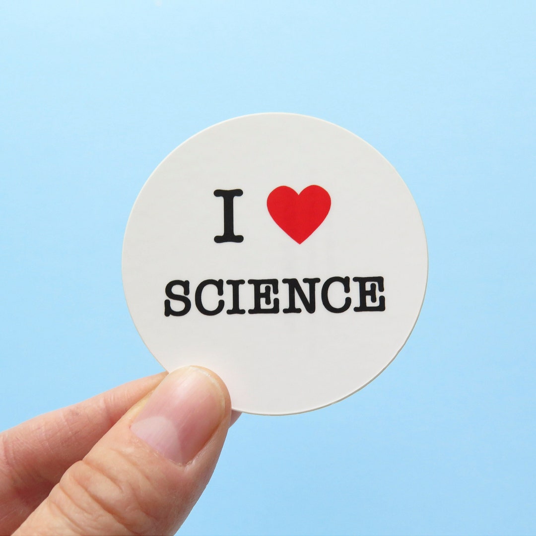 Stem Label Sticker I LOVE SCIENCE Sticker STEM Science Laptop Sticker Hydroflask Sticker ...