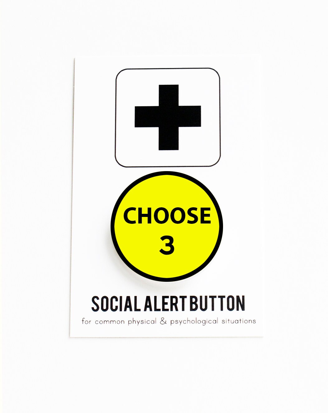 YOU CHOOSE: 3 Social Alert Buttons of your Choice - Mix & Match - Sto…