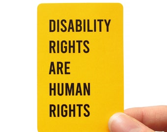 Disability Rights Sticker, Social Justice Disability Rights Are Human Rights