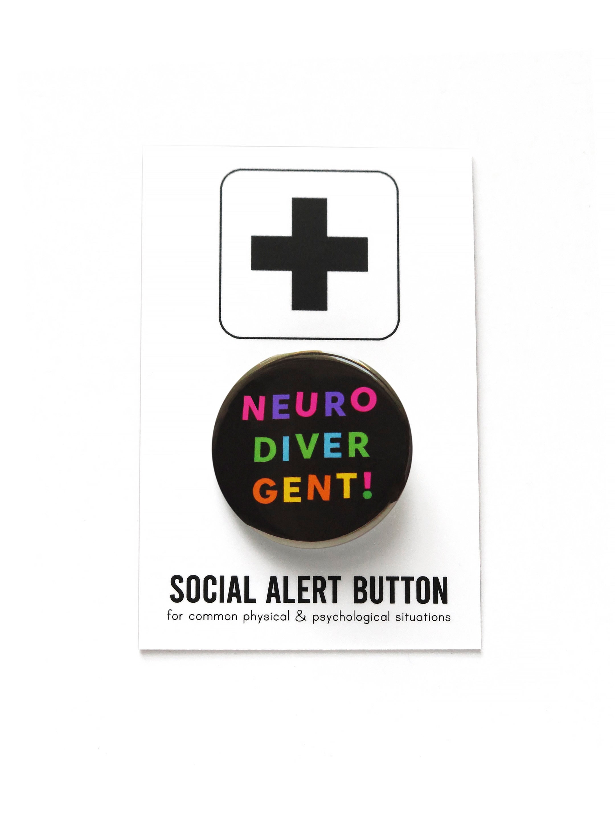 Spectrum Pin NEURODIVERGENT Pinback Button L Fun Autism Spectrum Pin L ADHD Gift - Etsy