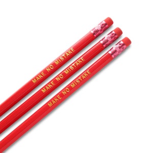 間違いのない鉛筆 l レッドホットホイルスタンプ鉛筆