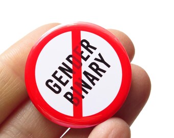 Botón de pinback sin género binario l Relleno de calcetín no binario