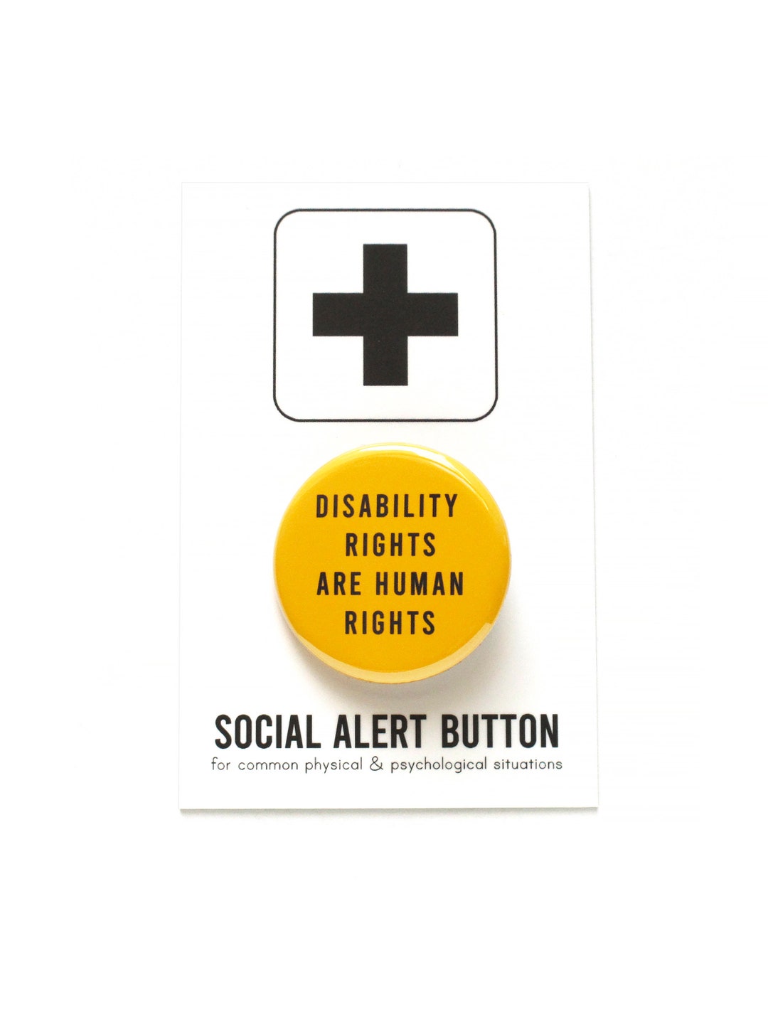 DISABILITY RIGHTS Are Human Rights Pinback Button L Disability Social ...
