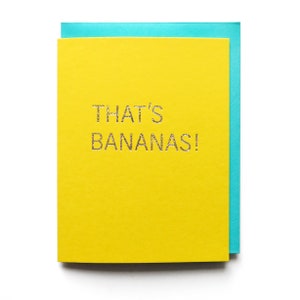 C'EST DES BANANES Carte de voeux à chaud pour toutes sortes de situations