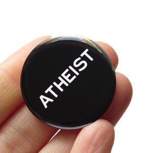 Botón con broche ATÉO de 1,25" (3,17 cm) Pin agnóstico secular