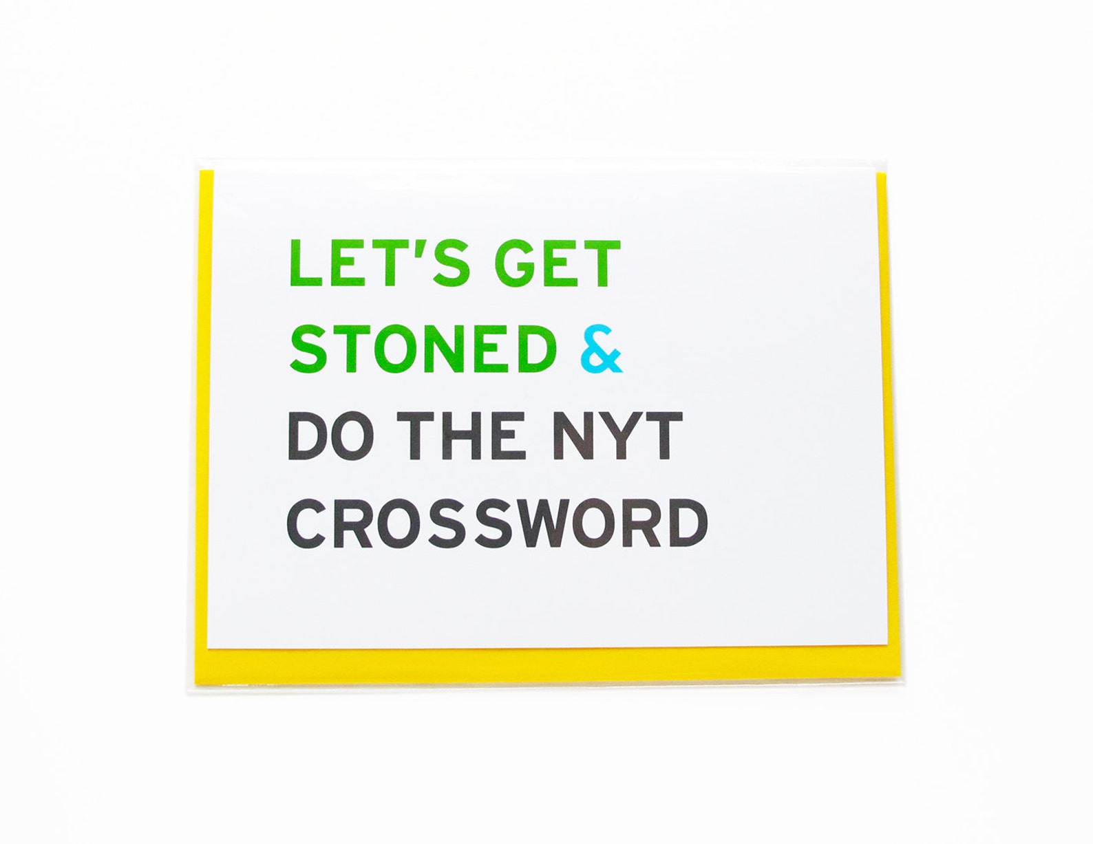 Let's Get Stoned & Do the NYT Crossword Smart Stoner Etsy