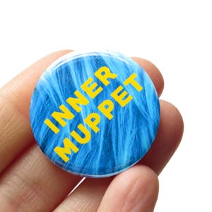 BINNENSTE MUPPET-pin 1,25" button Muppet Joy Muppet-accessoirepin voor tas, jas