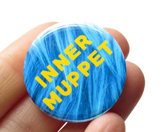 Przypinka INNER MUPPET 1,25" Przypinka Muppet Joy Muppet Akcesorium Przypinka do torby, kurtki