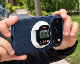 Supporto per Apple Watch e iPhone per lo schermo posteriore / Visualizzatore dello schermo della fotocamera posteriore / Monitor per telefono per vlogging