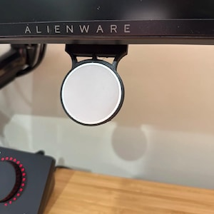 MagSafe Monitor Mount With Adhesive | Under monitor Mount | Dock station for iPhone | Additional monitor setup | Clean, hands-free workspace