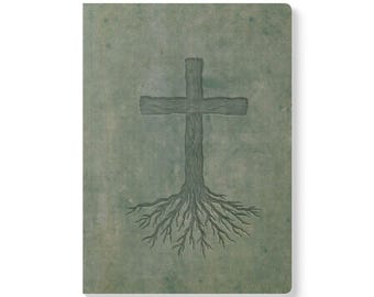 Zakorzeniony w wierze, dziennik w miękkiej oprawie, chrześcijański notatnik do studiowania Biblii