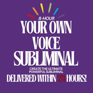 Krachtige 8 uur durende Custom Subliminal met je eigen stem