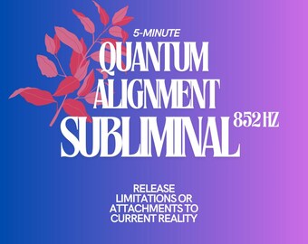 Kvantjustering Subliminal: 852 Hz Andligt uppvaknande (5 minuter)