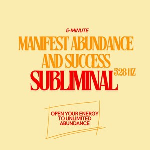 Överflöd och framgång Subliminalt: 528 Hz helande vibration (5 minuter)