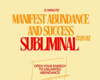 Överflöd och framgång Subliminalt: 528 Hz helande vibration (5 minuter)