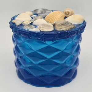 Round Jar with Lid, Decorative Storage, Custom Stash Jar, Resin Stash Jar, Resin Jar, Trinket Jar, Home Decor, Jewelry Jar, Catch All