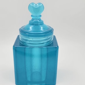 Small Square Jar, Decorative Storage, Custom Stash Jar, Resin Stash Jar, Resin Jar, Trinket Jar, Home Decor, Jewelry Jar, Catch All
