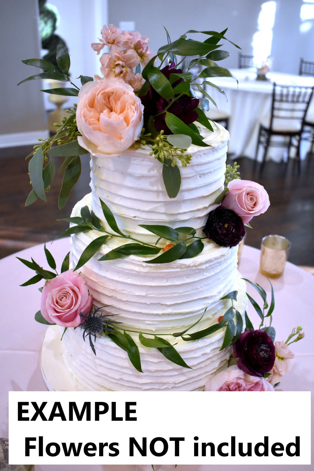 Rustic Wedding Cake for Display. Faux Wedding Cake. Fake Cake 6 8 10 or
