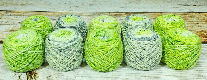 Fraternal Shorty Sock Twins Uroborus Llark Handpainted Gradient Speckle Sock Yarn Set