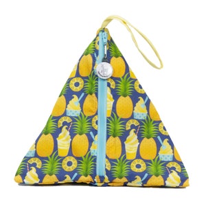Pineapple Paradise  - Llexical Divided Sock Pouch - Knitting, Crochet, Spinning Project Bag