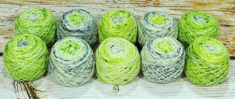 Fraternal Shorty Sock Twins Uroborus Llark Handpainted Gradient Speckle Sock Yarn Set