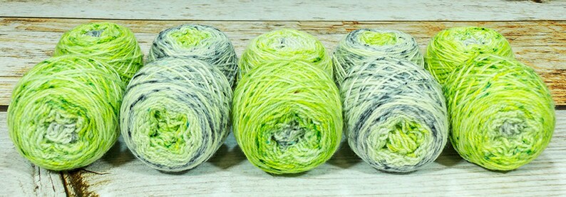 Fraternal Shorty Sock Twins Uroborus Llark Handpainted Gradient Speckle Sock Yarn Set