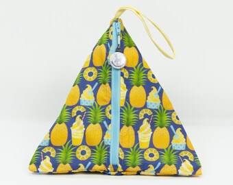 Pineapple Paradise  - Llexical Divided Sock Pouch - Knitting, Crochet, Spinning Project Bag