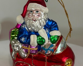 特大/ヴィンテージ/サンタ/オーナメント/マーキュリーグラス/製造元不明 特大/ヴィンテージ/ガラス/サンタ/オーナメント/マーキュリーグラス